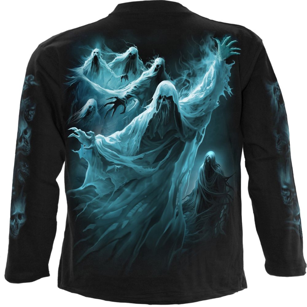 Spiral - Ghost Skull Longsleeve shirt - Black